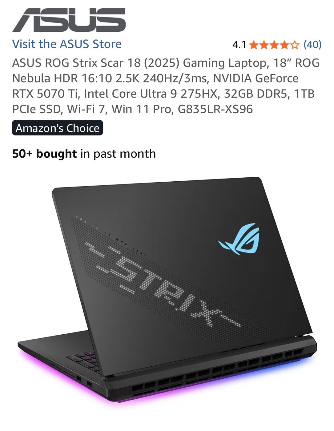 ASUS ROG Strix Scar 18