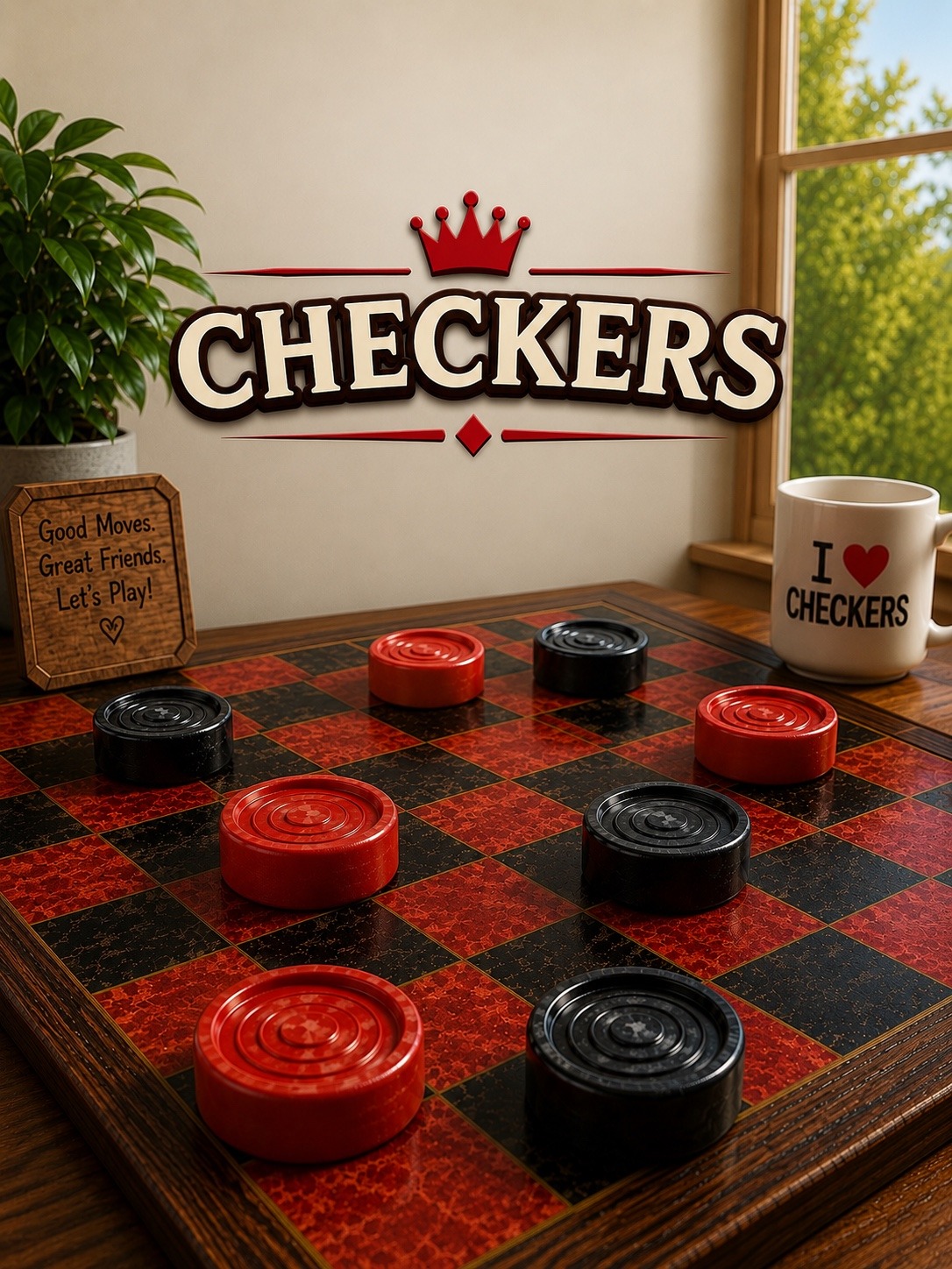 Create challenge screen for checkers server